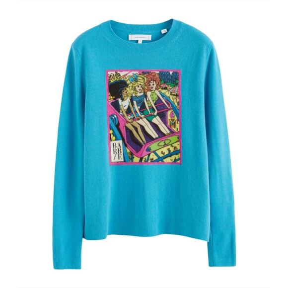 Chinti & Parker x Barbie Rollercoaster Sweater Wool Cashmere Size XXL NWT - Picture 1 of 10